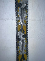 New Gray Genuine Leather Kentucky Weaved And Tooled 30” Belt #82004 JJ-127