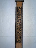 New Brown Genuine Leather Perkies Tooled 32” Belt #7512 NN-13 