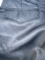 New Vintage Black Circle S Polyester Pants #CP4793 OO-99