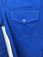 New Kids Western Express Blue Long Sleeve Pearl Snap Medium LL-23