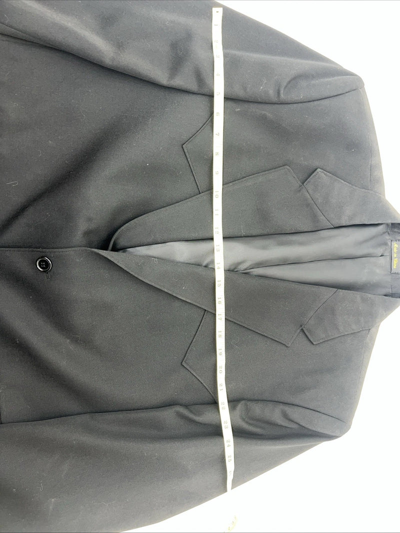 New Men’s Circle S Black Suit Jacket 48R #25832 Y-607