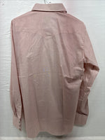 New Men’s H Bar C Pink Long Sleeve Pearl Snap 16 X 36 Large X-71