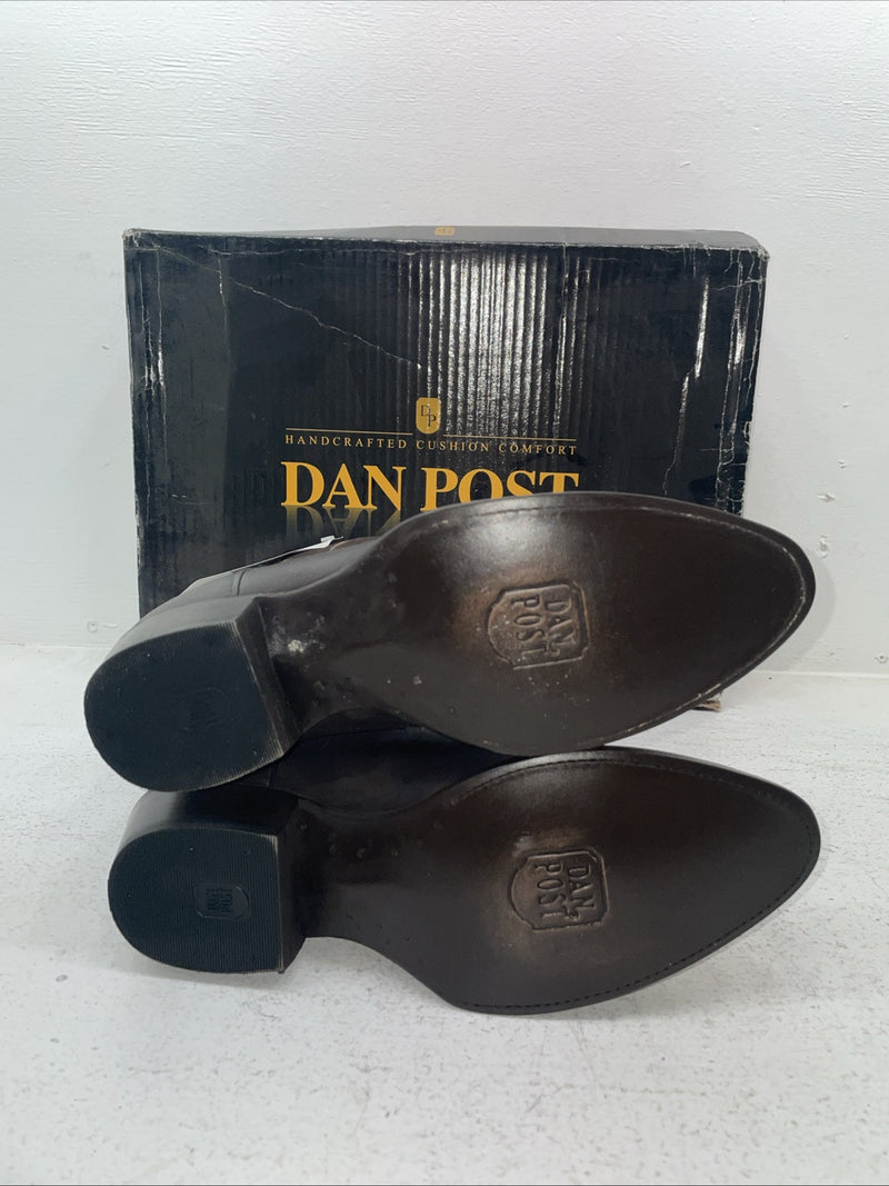 New Men’s Brown Dan Post Cowboy Boots. 2293 9 E W. 4-82