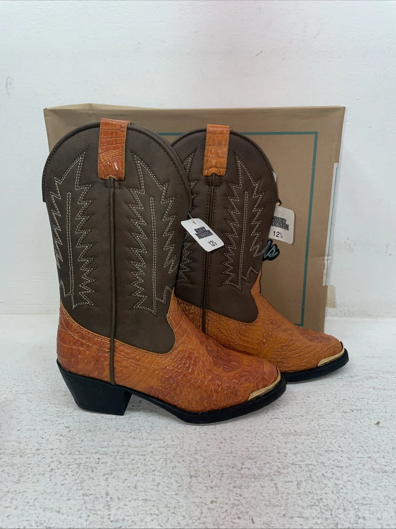 New Kids Brown Smoky Mountain Cowboy Boots. 1075 C 12.5 12 1/2. 23-23