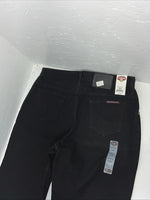 New Women’s Black Diamond Cut Regular Fit Gusset Denim Jeans. 14x36 L-1