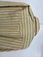 New Men’s Fenton Yellow White Stripe Long Sleeve Pearl Snap 16.5 Large V-114