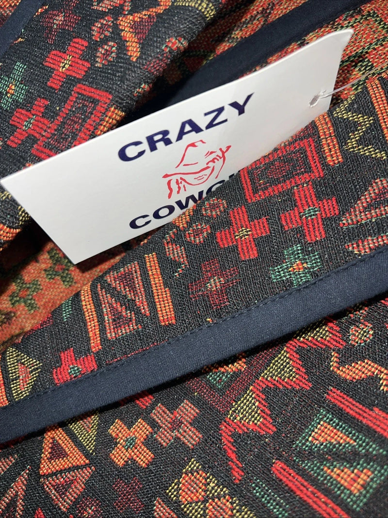 New Women’s Red Aztec Crazy Cowgirl Cover Jacket Large #ccJ-74 UU-21