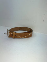 New Brown Genuine Leather Tooled 32” Belt #1442B Z-62