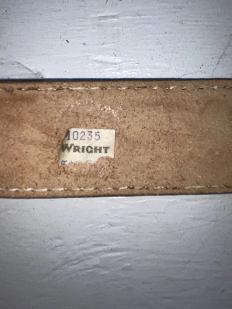 New Brown Genuine Leather Wright Tooled 20” Belt #10235 NN-92