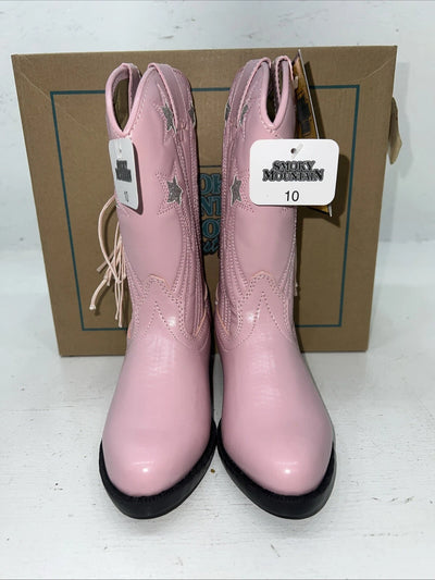 New Children’s Pink Smokey Mountain Cowboy Boots. 10. 24-25