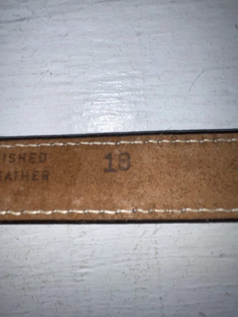 New Brown Genuine Leather Perkies Tooled 18” Belt #170 NN-85