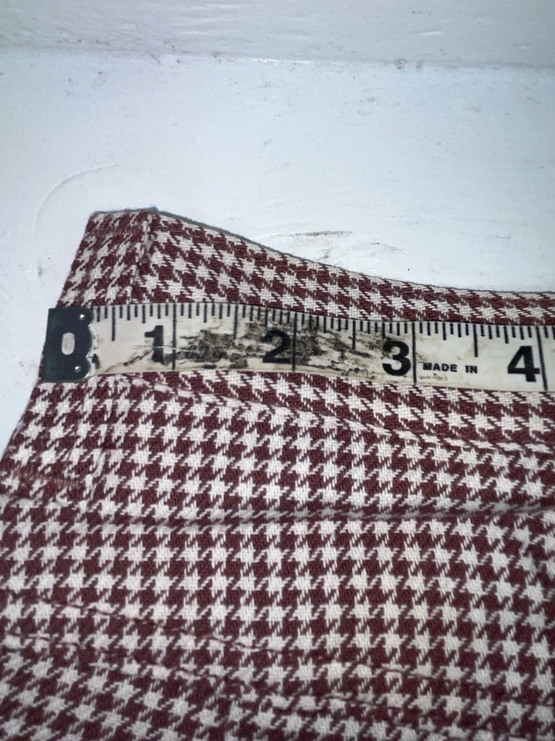 New Vintage Red And White Checkered Lee Polyester Pants #2600362 SS-84