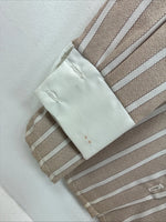 New Women’s Fenton Tan Stripe Long Sleeve Button Up Size 16 II-55
