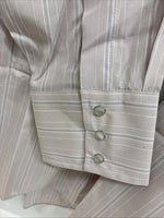 New Men’s ELY Cattleman Multicolor Stripe Long Sleeve Pearl Snap 17 X 34 XL R-66