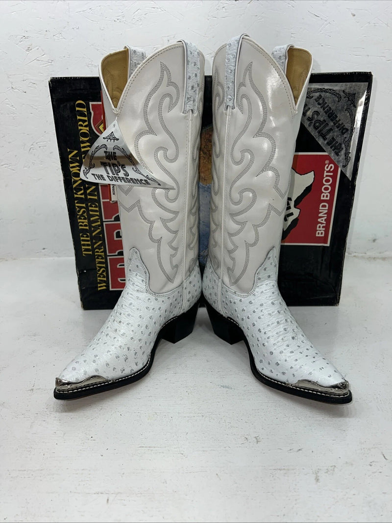 New Women’s White Texas Brand Cowboy Boots. 4207 6 M. 20-108
