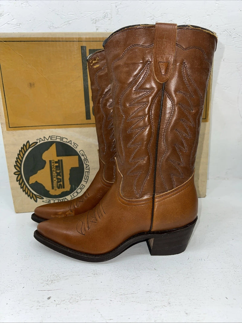 New Women’s Brown Texas Brand Cowboy Boots. 4422 6 M. 20-98