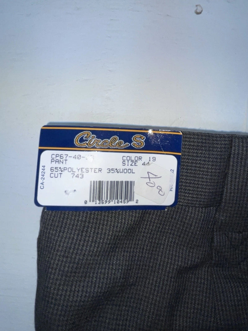 New Vintage Black Circle S Polyester Pants #CP6740BO OO-2