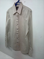 New Kids Panhandle Slim Tan Stripe Long Sleeve Pearl Snap Size 12 DD-104