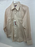 New Kids Denver Tan Long Sleeve Pearl Snap Size 18 CC-119