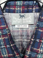 New Women’s Cowboy Threads Multicolor Long Sleeve Button Up XL II-31