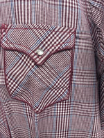 New Kids Champion Western Red Design Long Sleeve Pearl Snap Size 18 CC-116