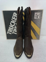 New Men’s Brown Texas Brand Cowboy Boots. 7621 6.5 6 1/2 D. 1-38