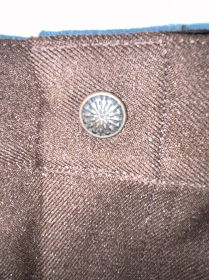 New Vintage Brown Polyester Pants VV-56