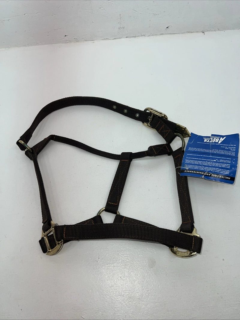 New ABetta Brown Nylon Colt/Cobb Web Halter #238523 3C-8