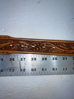 New Brown Genuine Leather Longhorn Tooled 28” Belt #82881 NN-83