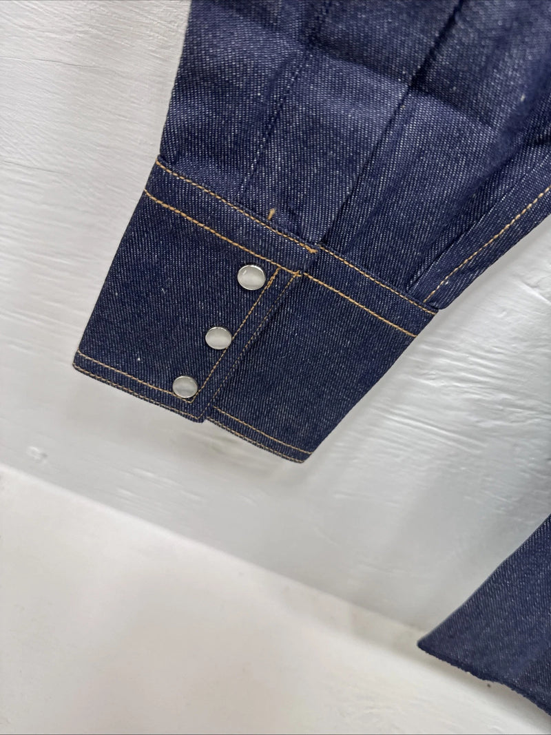 New Men’s Champion Western Jean long sleeve pearl snap small B-65