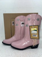New Kids Pink With Fringe Smoky Mountain Cowboy Boots. 1058 C 13. 23-54