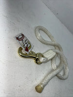 New Tough 1 White 4” Poly Draft Lead Rope #51-3010 M-508