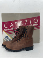 New Women’s Brown Lace Up Capezio Cowboy Boots. L 549 5 M. 2-45