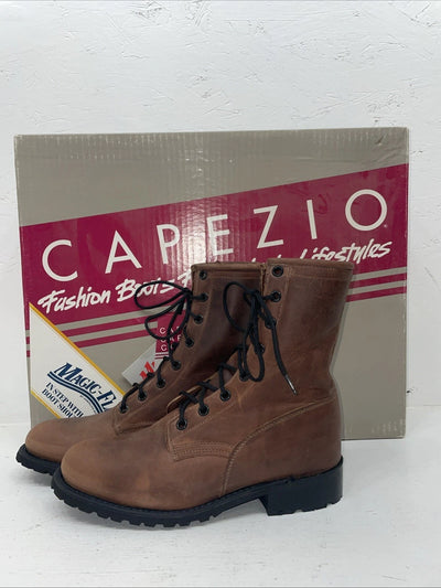 New Women’s Brown Lace Up Capezio Cowboy Boots. L 549 5 M. 2-45