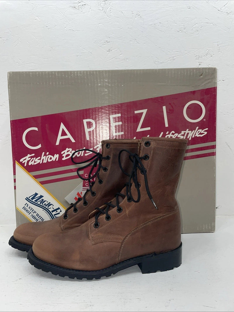 New Women’s Brown Lace Up Capezio Cowboy Boots. L 549 5 M. 2-45
