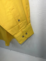 New Men’s Yellow Wrangler PBR Long Sleeve Button Up Shirt. Large P-62