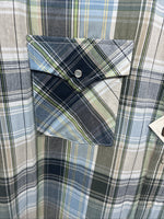 New Men’s ELY Cattleman Multiple Color Flannel Short Sleeve Pearl Snap 4XL F-48