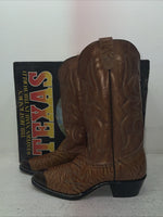 New Men’s Brown Texas Brand Cowboy Boots. 1081 9 D. 3-54