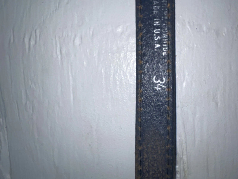 New Blue Genuine Leather 34” Belt NN-105