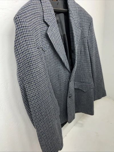 New Men’s Pioneer Wear Blue Plaid Suit Jacket 46 #12504 T-603