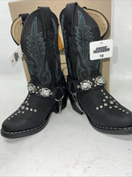 New Children’s Black Smoky Mountain Cowboy Boots. 3283 C. 10 D. 24-45