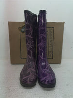 New Kids Purple Smoky Mountain Rubber Boots. 6761 7 M. 22-118