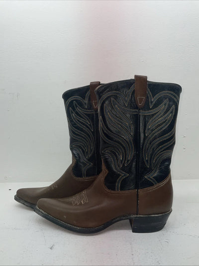 New Men’s Brown Rodeo Cowboy Boots. 8040 10.5 10 1/2 D. 6-60