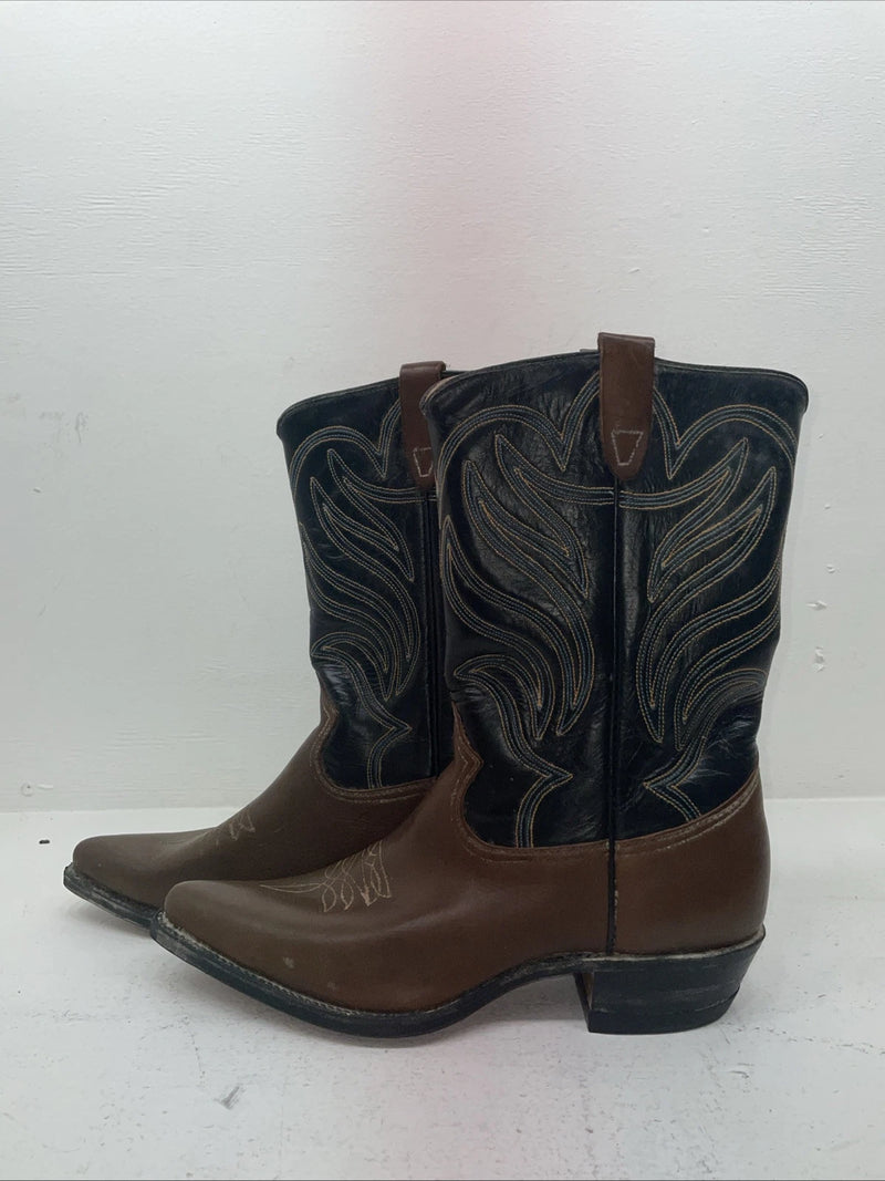 New Men’s Brown Rodeo Cowboy Boots. 8040 10.5 10 1/2 D. 6-60