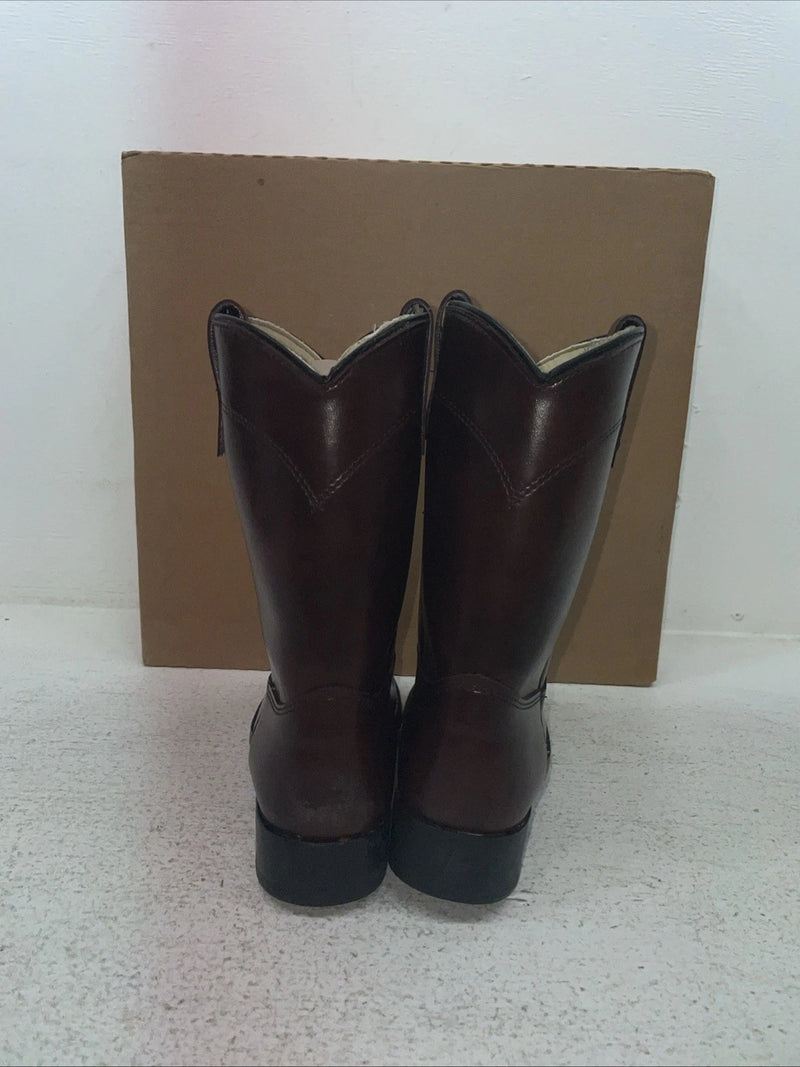 New Youth Cherry Black Texas Brand Cowboy Boots. 3008 3.5 3 1/2 D. 22-35