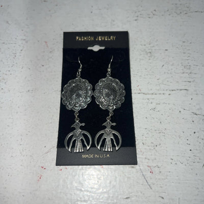 New Women’s Fashion Jewelry Silver Dangle Earrings. LE3000-1 A-123