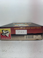 New Men’s Brown Texas Brand Cowboy Boots. 5101 9.5 9 1/2 D. 7-63