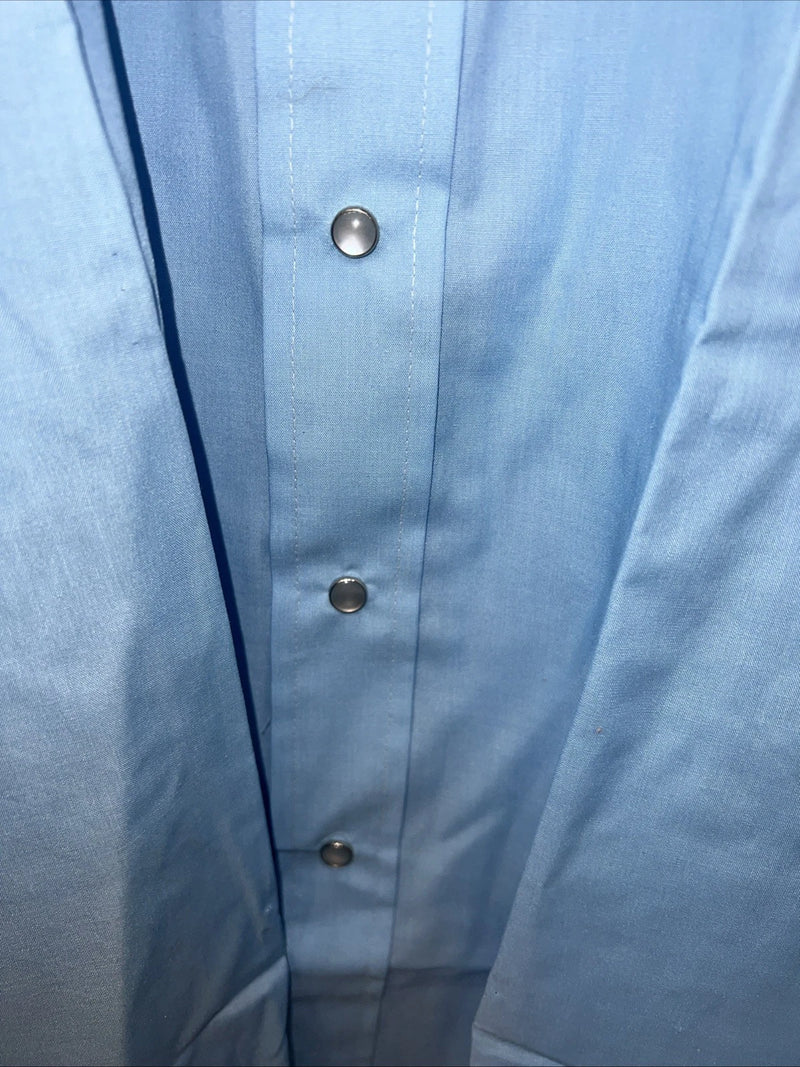 New Men’s Blue Champion Westerns Long Sleeve Pearl Snap Shirt. 15x33 M S-6