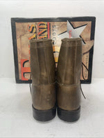New Men’s Brown Lace Up Texas Brand Cowboy Boots. 8854 12 D. 9-58