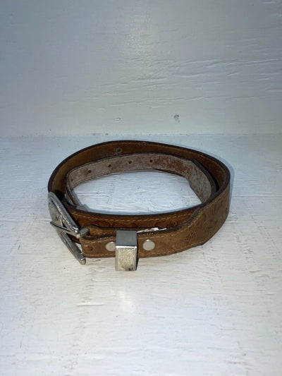 New Brown Genuine Leather Acme Tooled 28” Belt #5022 NN-25
